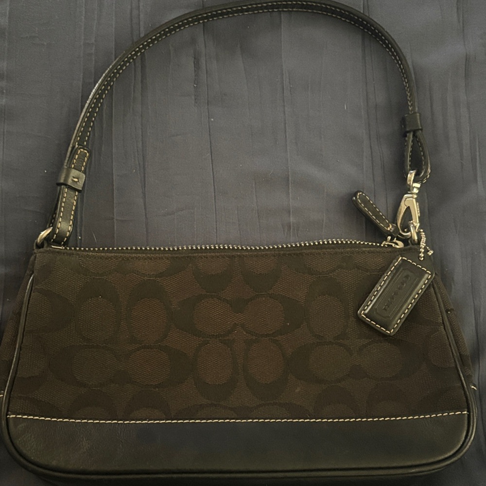 Coach Signature Brown Shoulder Bag